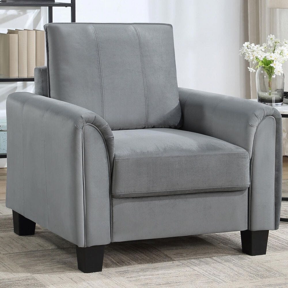Coaster Davis Accent Arm Chair in Grey, , large