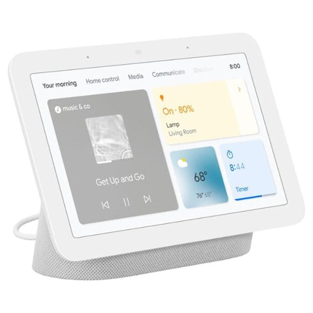 Google Nest Hub 2nd Gen - Smart Home Speaker and 7 Display with Google Assistant - Chalk, , large