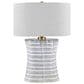 Slatehouse Vance Table Lamp in White and Warm Brass, , large