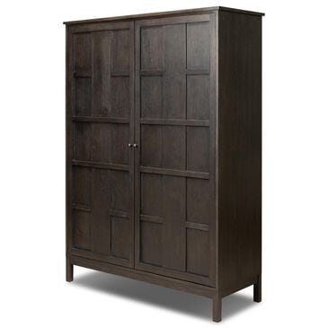 Four Hands Alessio 73" Cabinet in Smoked Black, , large