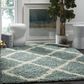 Safavieh Dallas Shag SGD257C-10 10" x 14" Seafoam/Ivory Area Rug, , large