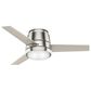 Hunter Commodus 44" Ceiling Fan with LED Light in Brushed Nickel, , large