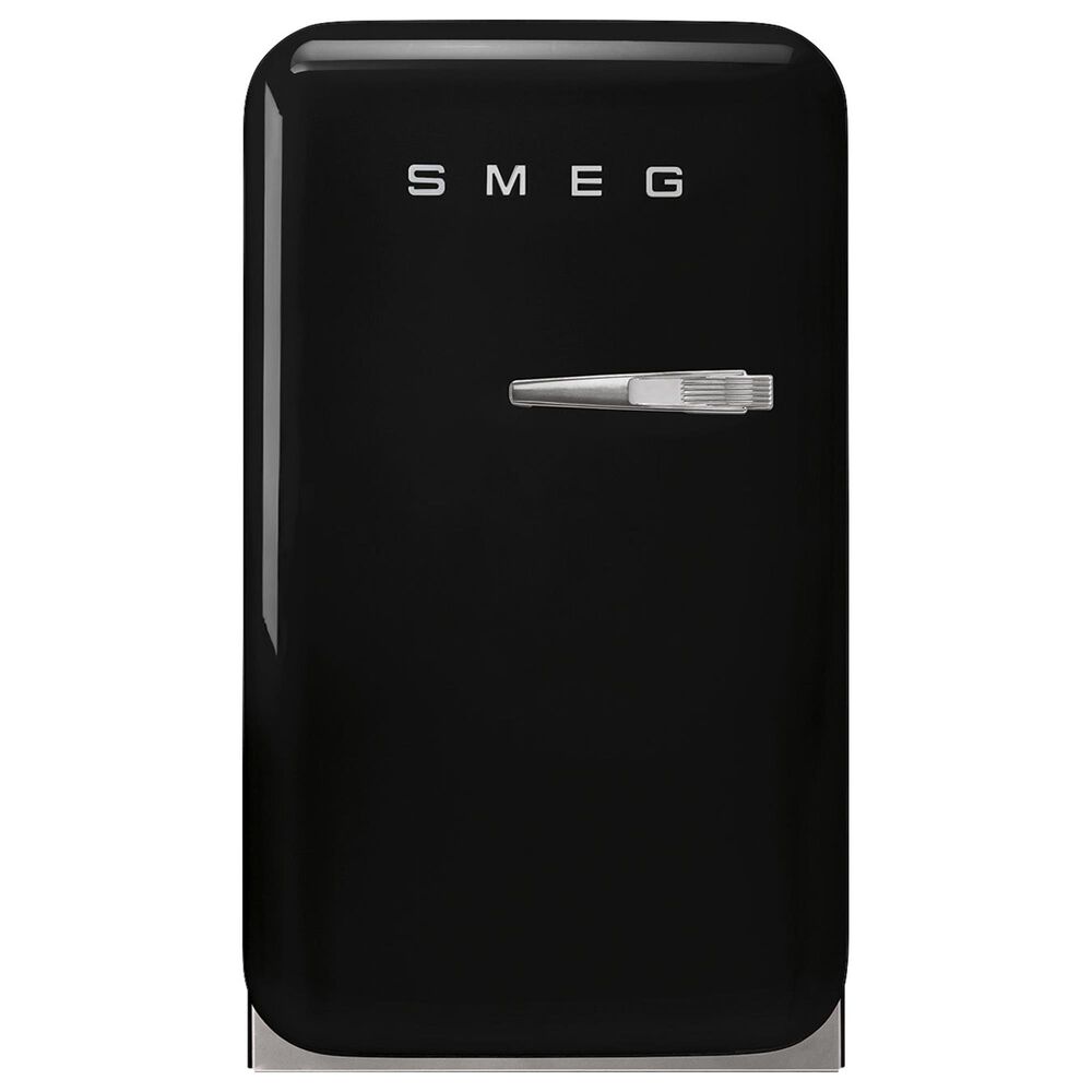 SMEG 1.34 Cu. Ft. Freestanding Compact Refrigerator with Left Handle in Black, , large