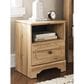 Ashley Aleaport 1-Drawer Nightstand in Warm Brown, , large