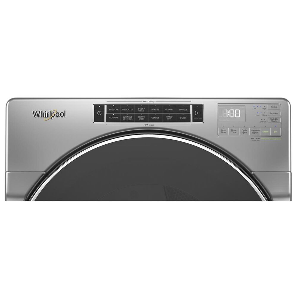 Whirlpool 7.4 Cu. Ft. Heat Pump Electric Dryer with Steam in Chrome Shadow, , large