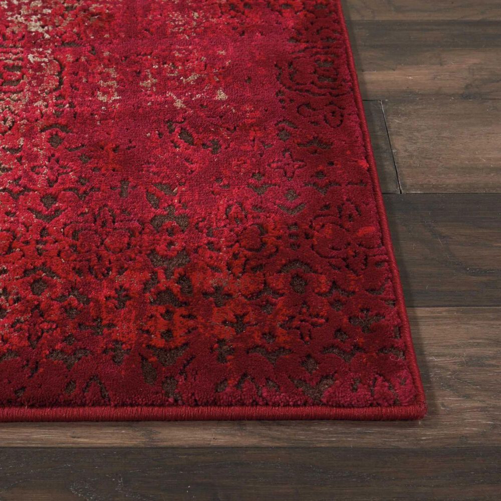 Nourison Karma KRM01 2&#39;2&quot; x 7&#39;6&quot; Red Runner, , large