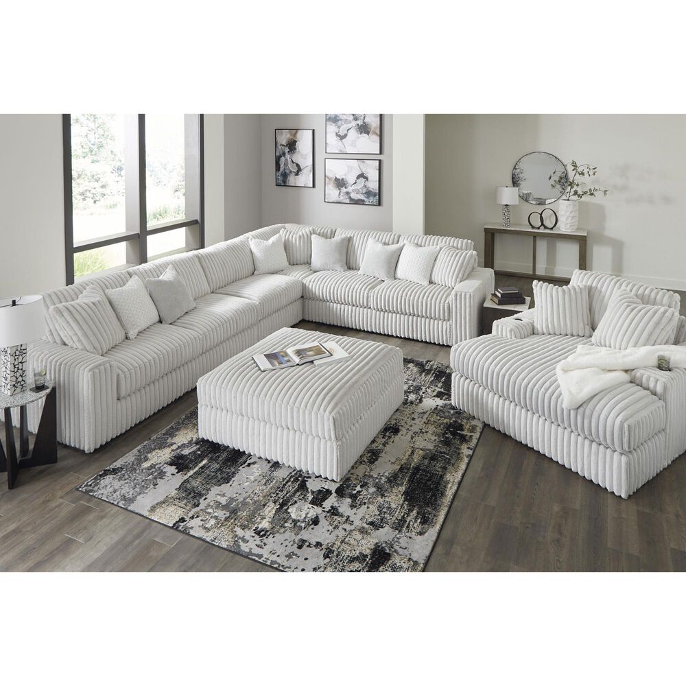 Ashley Stupendous Oversized Accent Ottoman in Alloy, , large