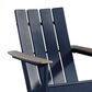 Ashley East Beach Patio Adirondack Chair in Navy Blue and Driftwood, , large
