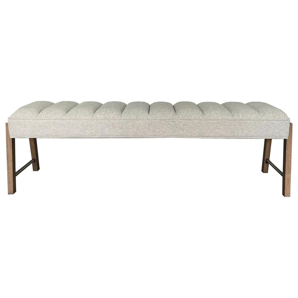 Sterling Timber Elure Upholstered Bench in Latte, , large