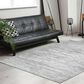 Radici USA Davide Striped 5"3" x 7"3" Grey Area Rug, , large