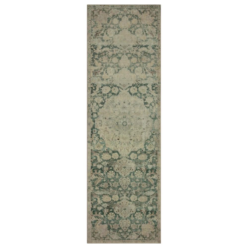 Magnolia Home Sinclair 2"3" x 7"6" Jade and Sand Runner, , large