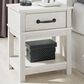 Ashley Dorrinson 1-Drawer Nightstand in White, , large