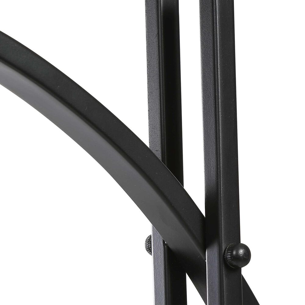Uttermost Gateway Floor Lamp in Matte Black, , large