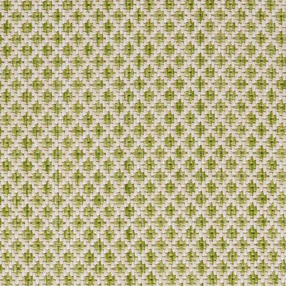 Nourison Courtyard Ivory and Green 2&#39;2&quot; x 10&#39; Indoor/Outdoor Runner, , large