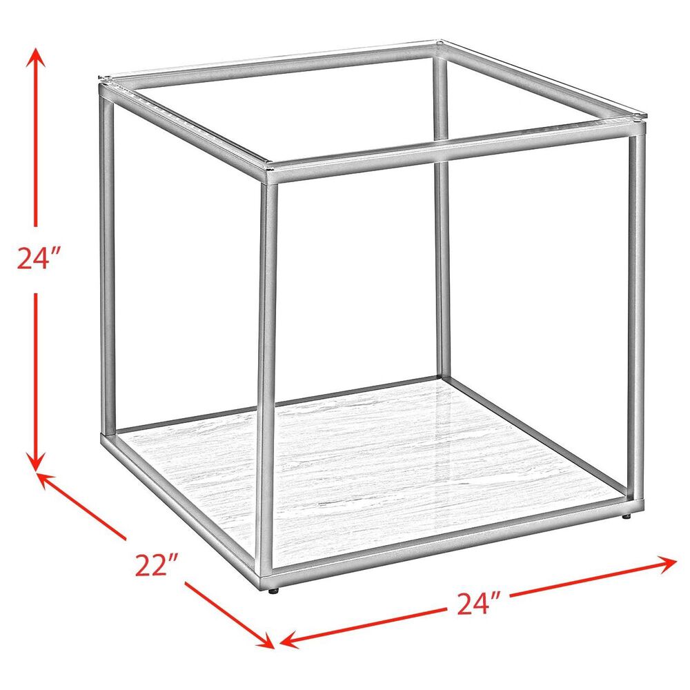 Mayberry Hill Yasmin End Table in Grey, , large