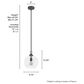 Hunter High Oaks 1-Light Pendant in Noble Bronze, , large