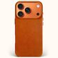 Bluebonnet Cases The Minimalist Full-Grain Leather iPhone 17 Pro MagSafe Case - Saddle Tan, , large