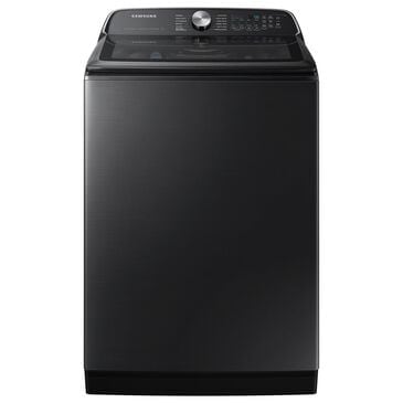 Samsung 5.4 cu. ft. Extra-Large Capacity Smart Top Load Washer with ActiveWave Agitator and Super Speed Wash in Brushed Black, , large
