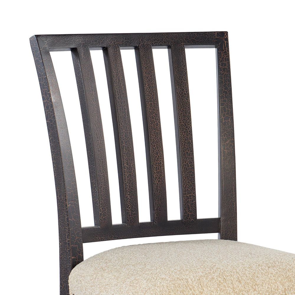 Hooker Furniture Big Sky Upholstered Side Chair in Charred Timber, , large