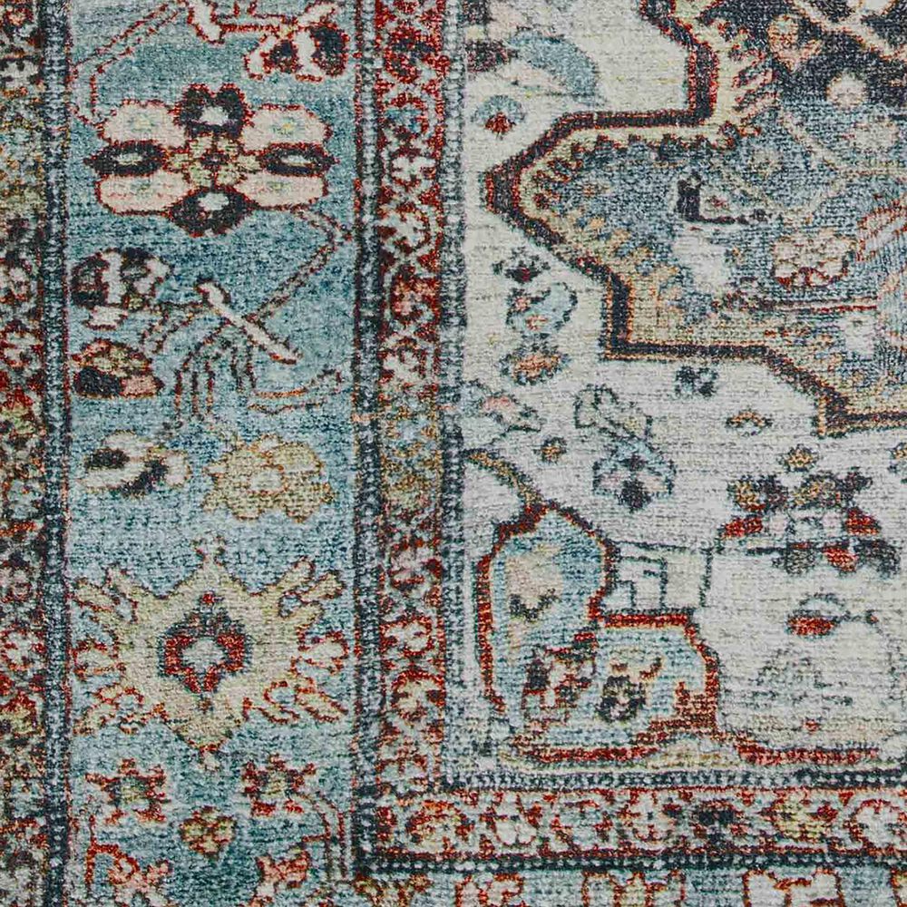 Loloi II Margot 2&#39; x 5&#39; Ocean and Brick Area Rug, , large