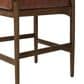 Four Hands Jazelle Counter Stool with Taupe Shearling Upholstery in Tan Oak, , large