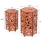 Hearth and Haven Selva Patio Accent Table in Orange (Set of 2), , large