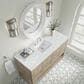 James Martin Vanities Breckenridge 60" Single Bathroom Vanity in Whitewashed Oak with 3 cm Ethereal Noctis Quartz Top and Rectangular Sink, , large