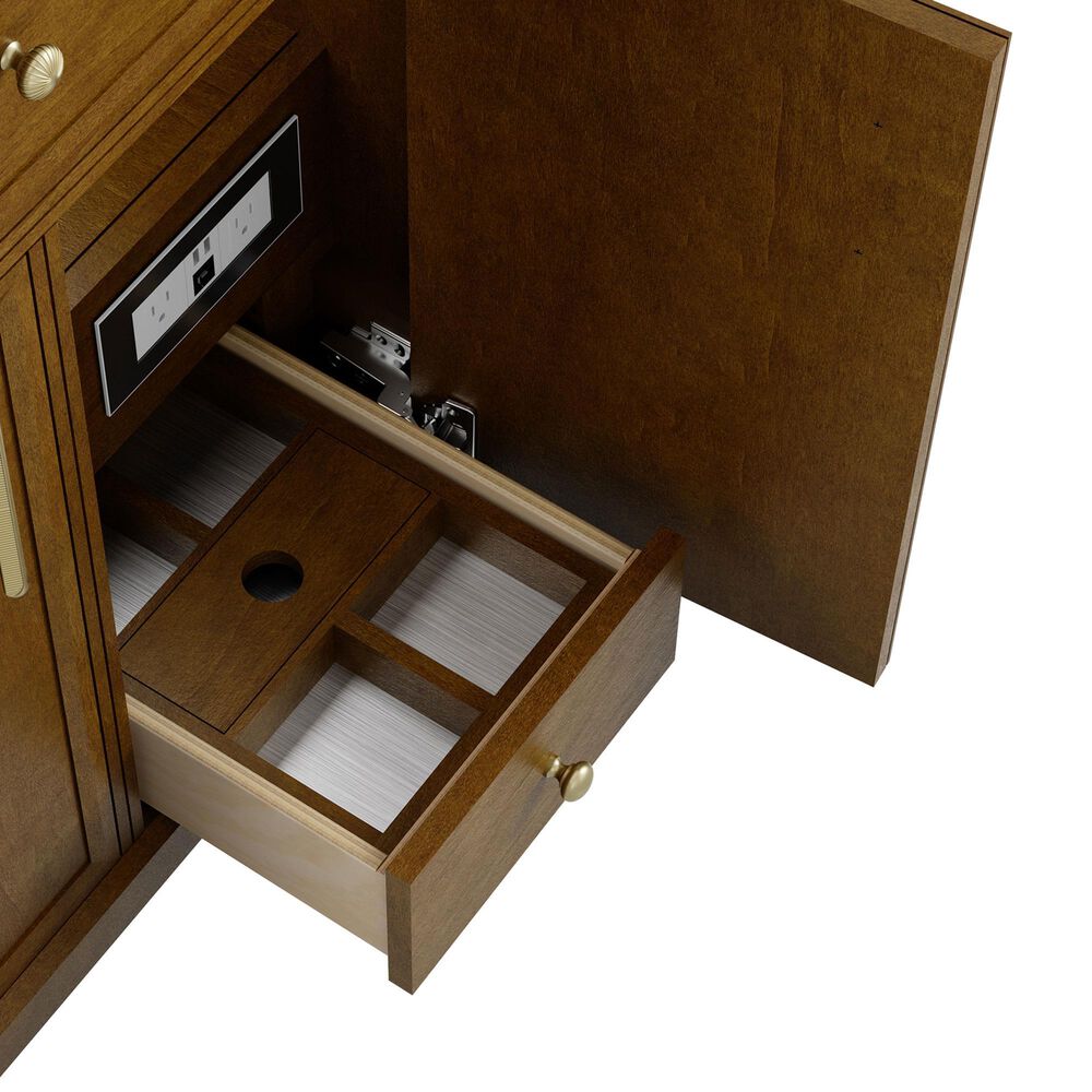 James Martin Bellshire 30" Single Bathroom Vanity Cabinet in Honey Oak, , large