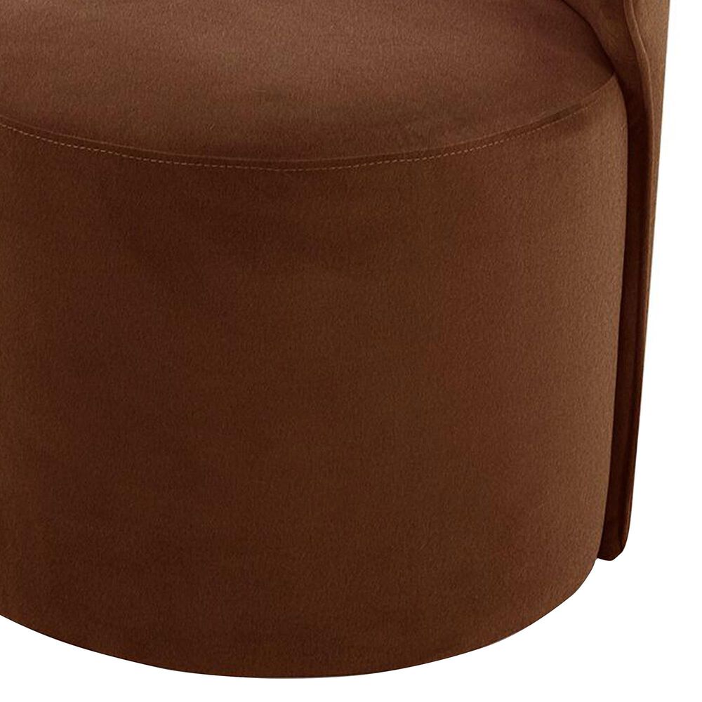 Interlochen Side Chair with Casters in Brick, , large