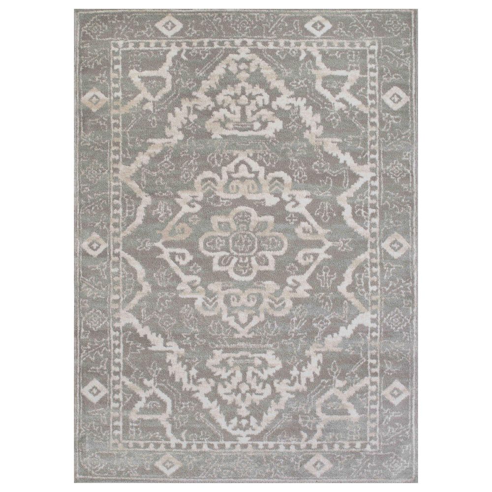 Radici USA Castle 3790 5"3" x 7"3" Grey Area Rug, , large