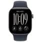 Apple Watch Series 12 (GPS + Cellular) 42mm Space Gray Aluminum Case with Navy Blue Sport Band - M/L and 2-Year AppleCare+, , large