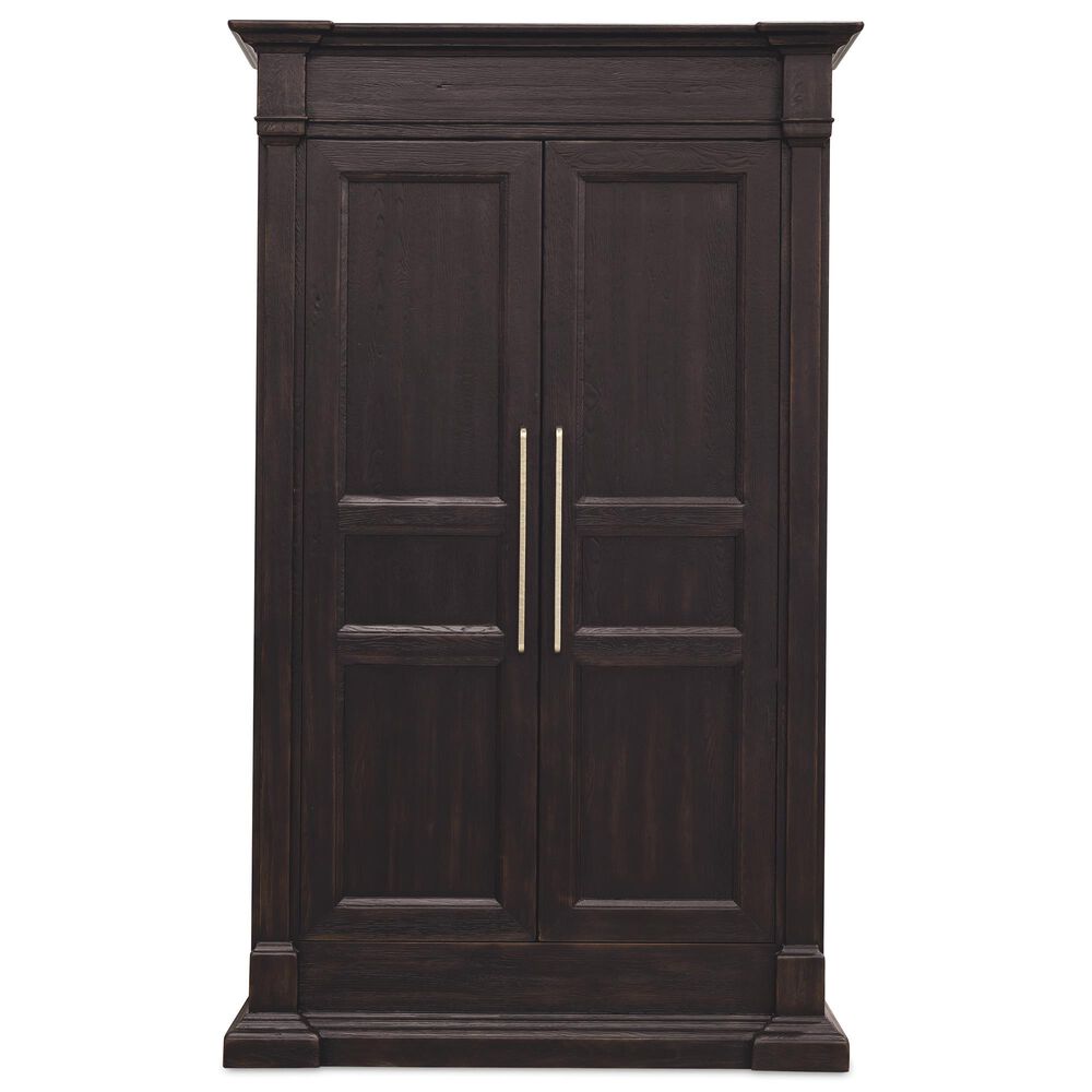 Hooker Furniture Driftwood 4-Piece King Panel Bedroom Set in Burnt Timber, , large