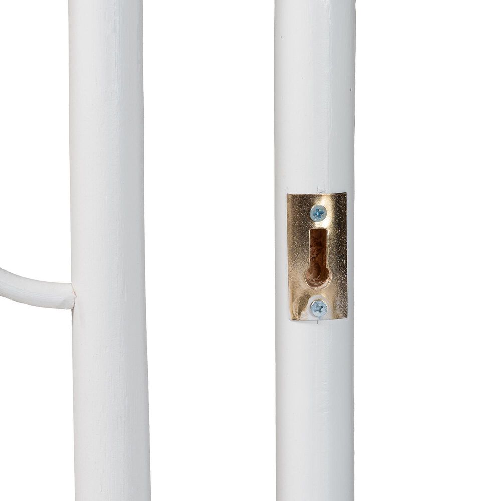 Baxton Studio Sampson King Standalone Headboard in White, , large