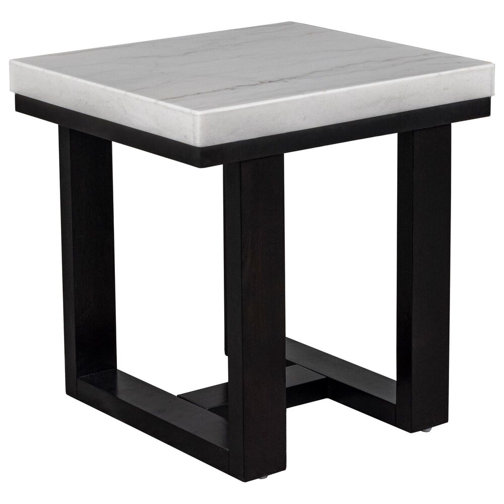 Crystal City Lucca End Table in Ebony and White, , large