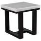 Crystal City Lucca End Table in Ebony and White, , large