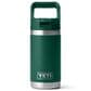 YETI Rambler Jr 12 Oz Kids Water Bottle with Straw Cap in Black Forest Green, , large
