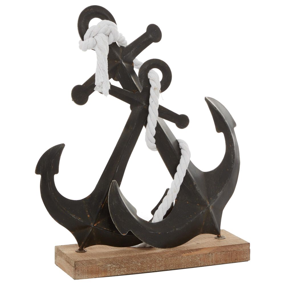 Maple and Jade 16" Traditional Canvas Sculpture in Black, , large