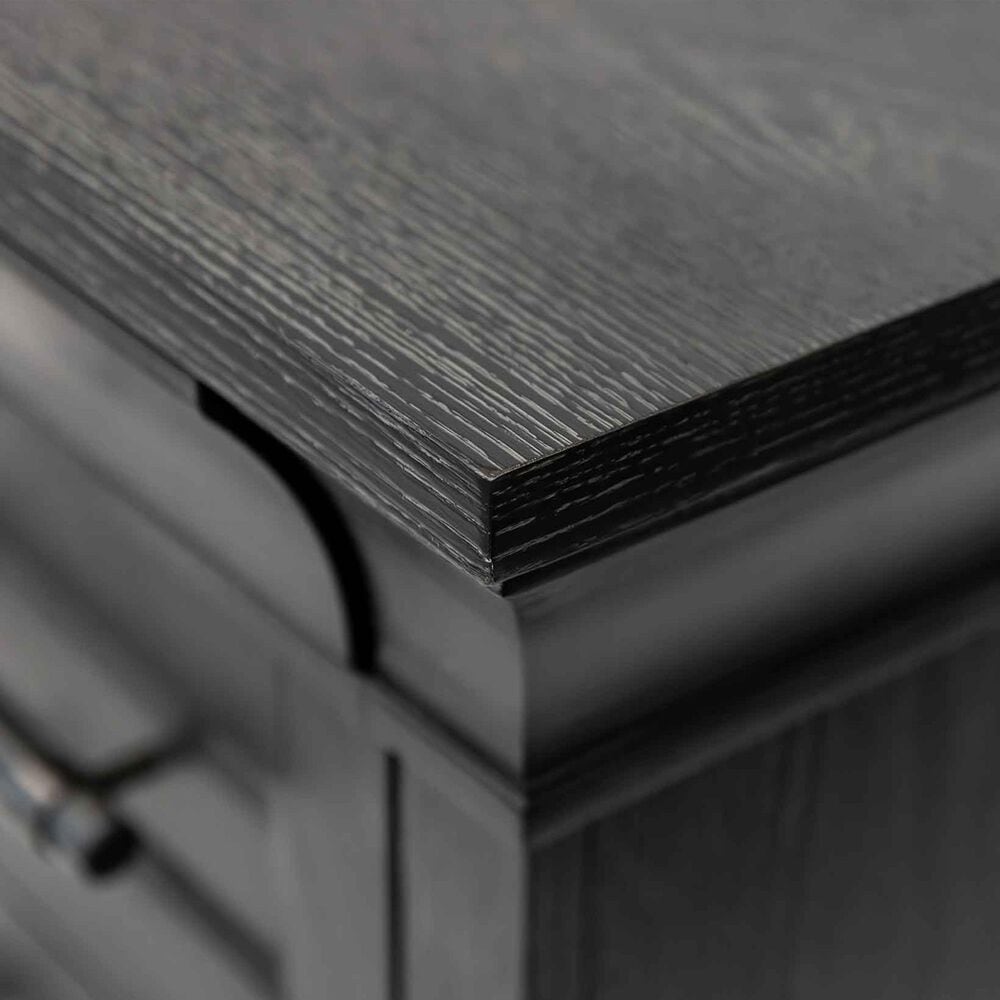 Wycliff Bay Willow Lane Double Pedestal Executive Desk in Ebony Black, , large