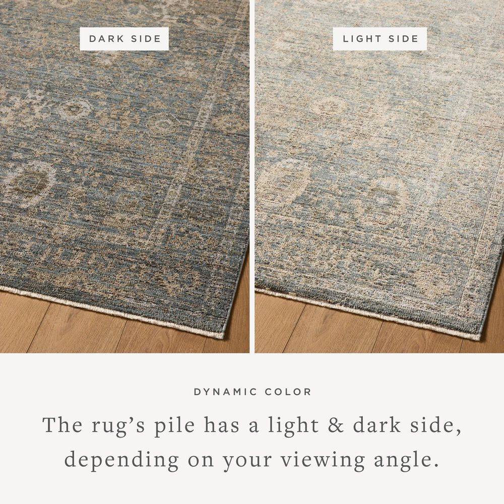 Loloi Priscilla Blue and Sand 3&#39;6&quot; x 5&#39;3&quot; Area Rug, , large