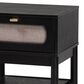 Baxton Studio Shirin 1-Drawer Nightstand in Black, , large