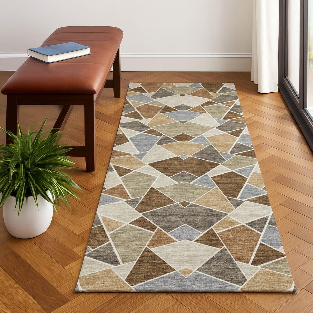 Dalyn Rug Company Kenner KN8 Chocolate 2'3" x 7'6" Runner, , large