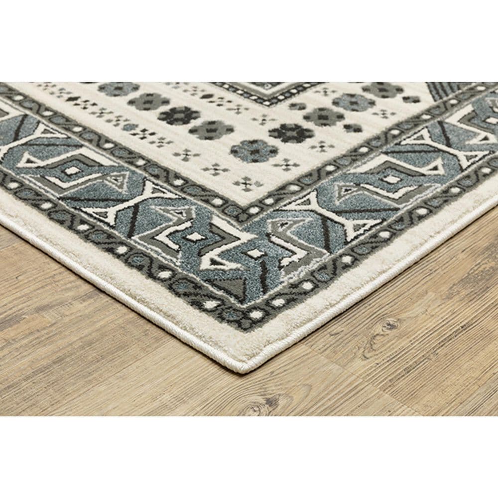 Oriental Weavers Raylan RAY01 6&#39;7&quot; x 9&#39;6&quot; Grey Area Rug, , large