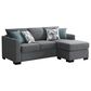 Coaster Storey 2-Piece Stationary Reversible Sleeper Sectional in Grey, , large