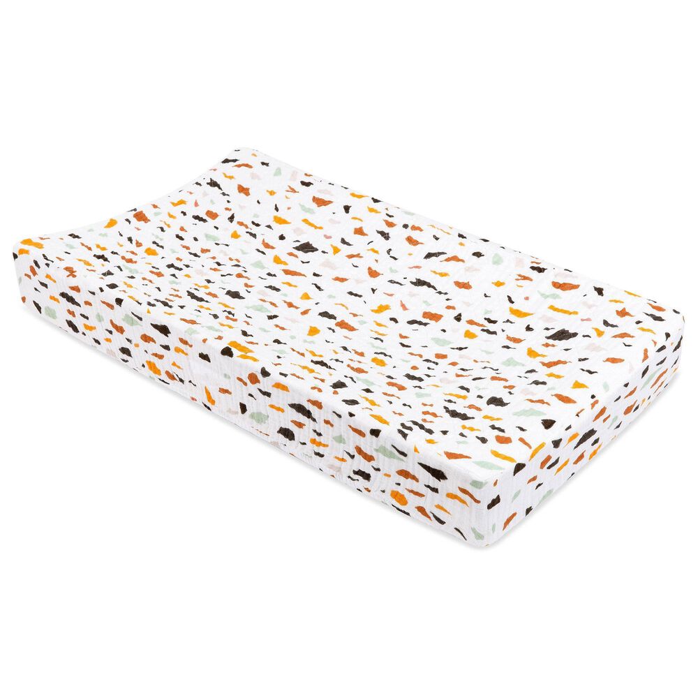 Babyletto Terrazzo Changing Pad Cover in White, , large