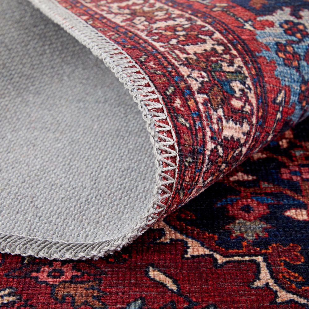 Feizy Rawlins 39HDF 2&#39; x 3&#39; Red and Navy Area Rug, , large