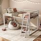 Furniture of America Haven Twin Loft Bed in White and Gold, , large