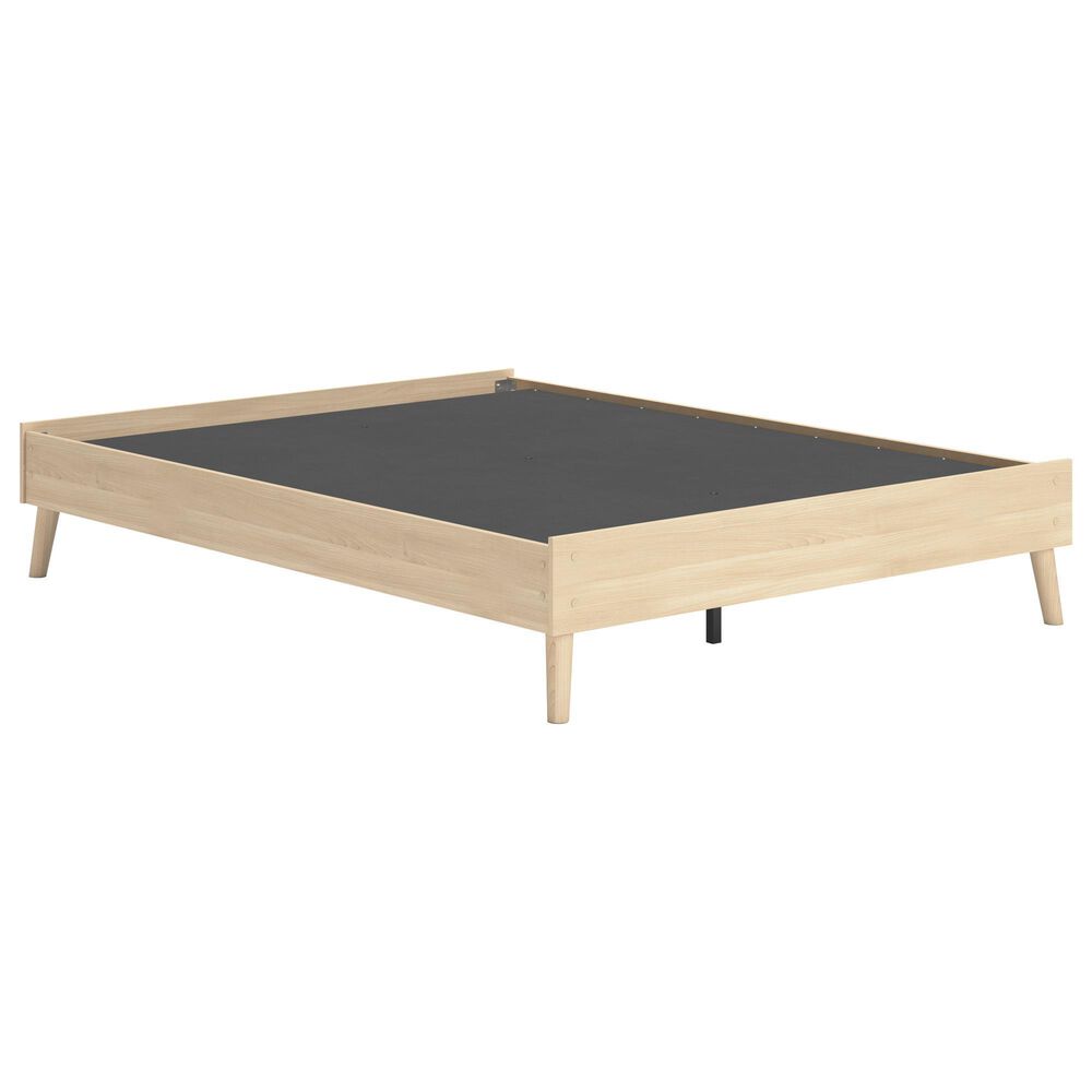Ashley Cabinella Queen Platform Bed in Tan, , large
