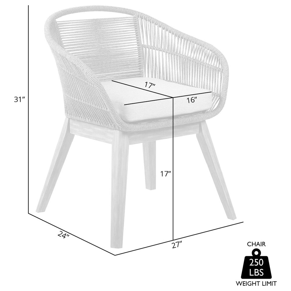 Blue River Tutti Frutti Outdoor Dining Chair with Grey Cushion in Light Eucalyptus, , large