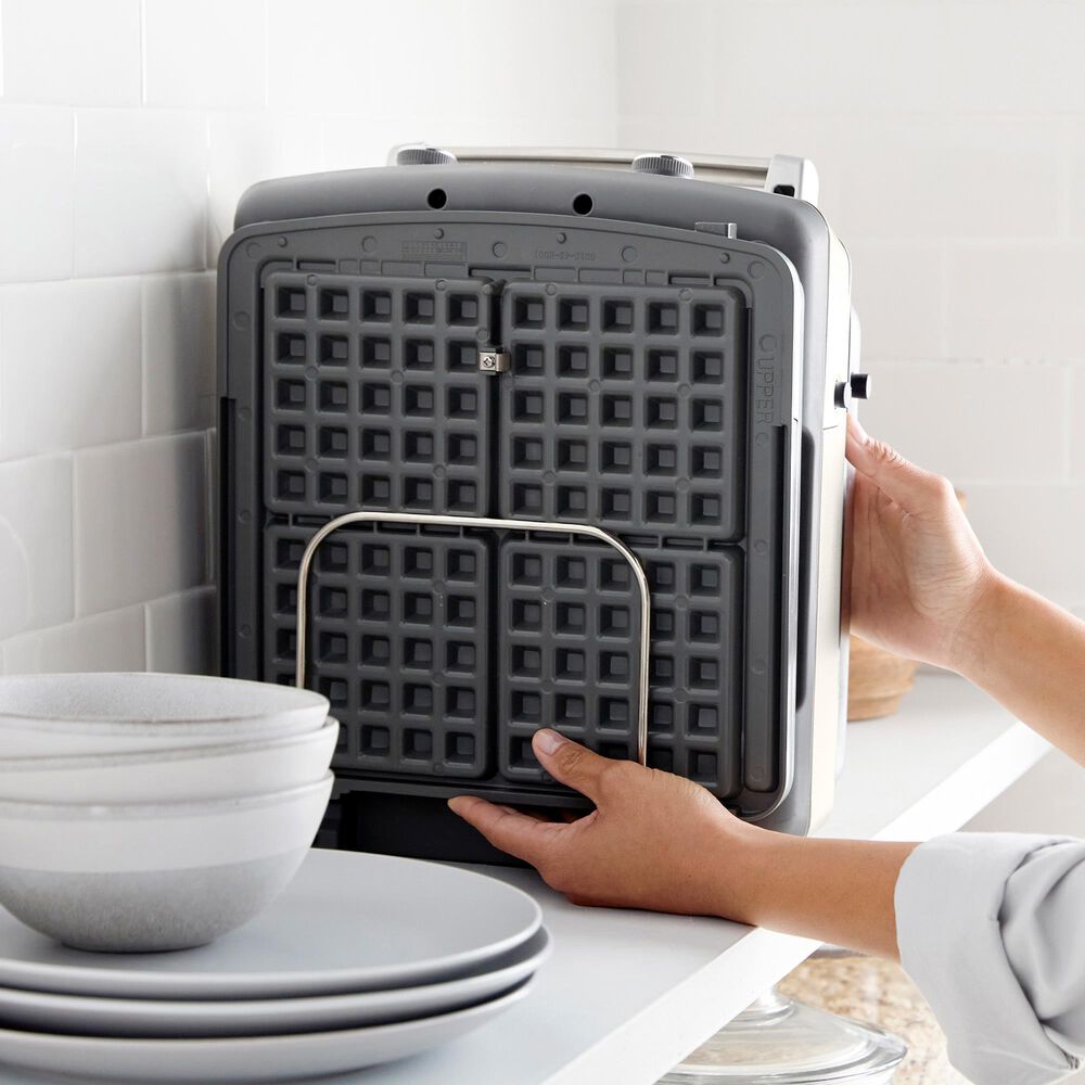 Green Pan Elite 4-Square Waffle Maker in Cloud Cream, , large