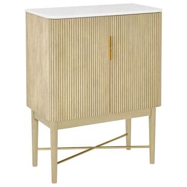 Steve Silver Vida Wine Cabinet in Blonde and White, , large